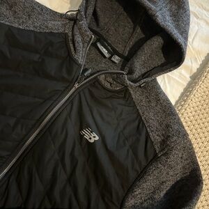 New Balance Men's Performance Jacket in Black and Gray